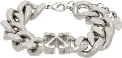 Off-white Silver Arrow Chain Bracelet In Silver - No Colour