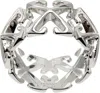 Off-white Silver Arrow Ring In Silver No Color