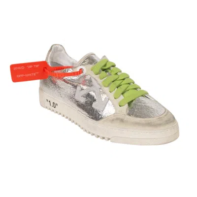 Off-white Silver Green Arrow Low Sneakers In Multi