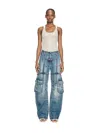 Off-white Silver Lurex Tank Top In Silver