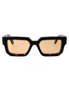 Off-white Silverstone Sunglasses In Havana Camel