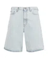 Off-white Single Arrow Skate Denim Shorts In White