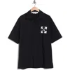 Off-white Single Arrow Holiday Camp Shirt In Black