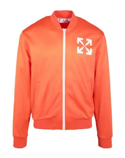 Off-white Single Arrow Slim Track Jacket In Orange