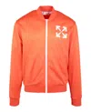 Off-white Single Arrow Slim Track Jacket In Orange