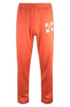 Off-white Single Arrow Slim Track Pants In Orange