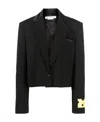 Off-white Single-breasted Cropped Blazer