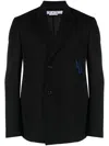 Off-white Black Single-breasted Blazer In Black