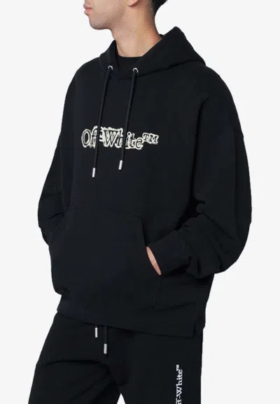 Off-white Black Skate Cloudy Arrow Hoodie In Animal Print