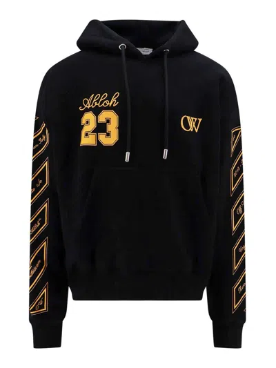 Off-white Off White Skated Hoodie With Ow 23 Logo In Black