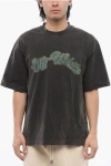 Off-white Bacchus Skate Cotton Graphic T-shirt