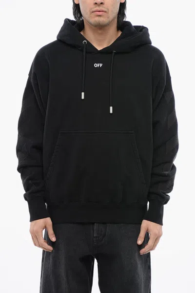 Off-white St. Matthew Over Cotton Hoodie Sweatshirt In Black
