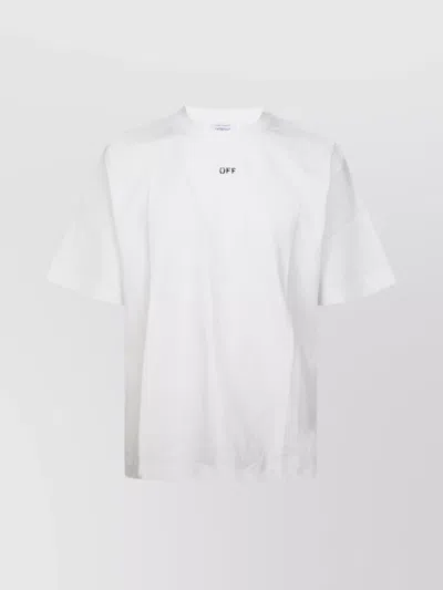 Off-white Skate Graphic T-shirt Crew Neck In White