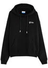 Off-white Caravaggio Arrow Over Hoodie In Black And White