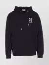 Off-white Skate Hoodie With Drawstring And Kangaroo Pocket In Black