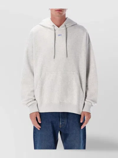 OFF-WHITE SKATE HOODIE WITH DRAWSTRING AND POCKET