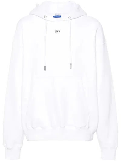 Off-white Skate Hoodie With Off Logo In White