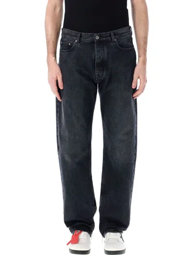 Off-white Black Skate Jeans In Black Wash