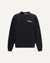 Off-white Mens Black Off-logo Crewneck Cotton Sweatshirt In Black