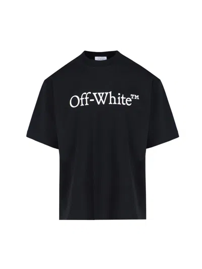 Off-white Skate Logo T-shirt In Black  
