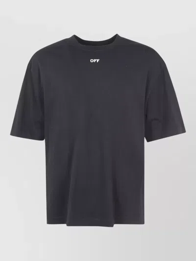 Off-white Skate Stamp Crew Neck Short Sleeve T Shirt In Black