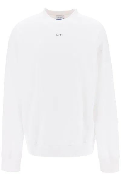 Off-white Skate Sweatshirt With Off Logo In White