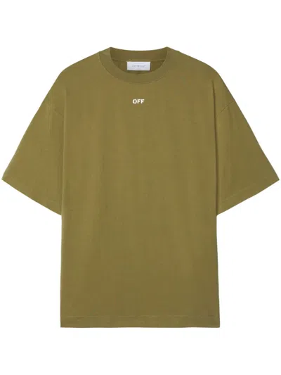Off-white Skate T-shirt In Green