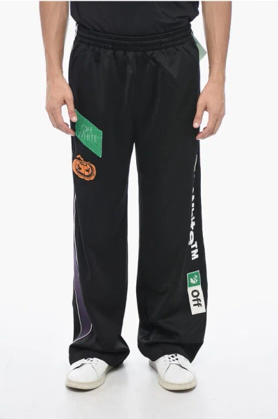 OFF-WHITE SKATE TRACKPANT JOGGERS WITH PATCHWORK