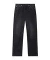 Off-white Straight Trousers With Five-pocket And Loops In Black