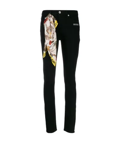 Off-white Skinny Leg Jeans In Black
