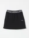 Off-white Bookish Logoband Sweatskirt Black - Whit In Schwarz