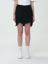Off-white Chic Black Virgin Wool Skirt With Viscose Lining And Unique Design In Black