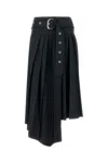 Off-white Pleated Asymmetrical Skirt