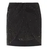 Off-white Crystal-embellished Mini Skirt In Black