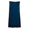 Off-white Mesh Midi Skirt In Blue