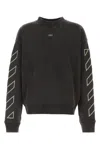 Off-white Felpa Oversize In Cotone Ardesia Uomo