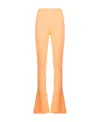 Off-white Sleek Flared Trousers In Nude