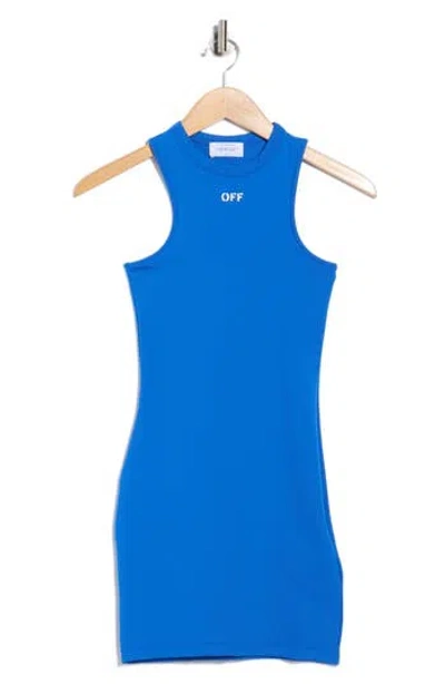 Off-white Sleek Rowing Dress In Blue