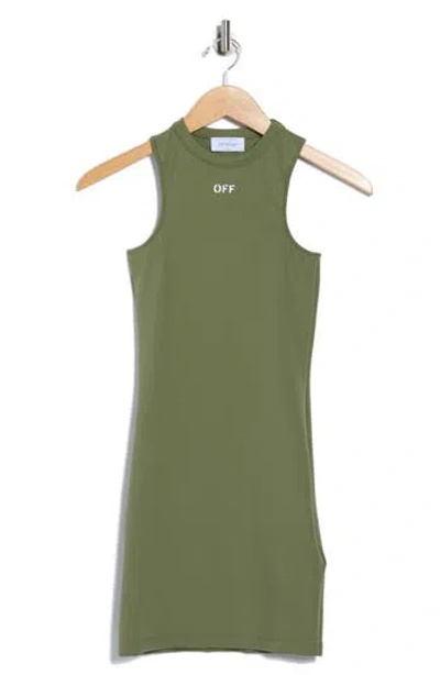 Off-white Sleek Rowing Dress In Gray