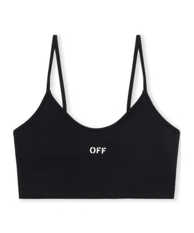 Off-white Sleek Spaghetti Strap Top In Multi