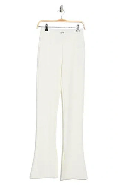 Off-white Sleek Split Cuff Flare Leggings