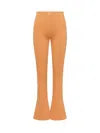 Off-white Sleek Split Pants In Orange