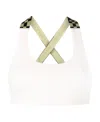 Off-white Sleeveless Cropped Top In White
