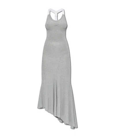 OFF-WHITE OFF-WHITE CUT-OUT ASYMMETRIC DRESS