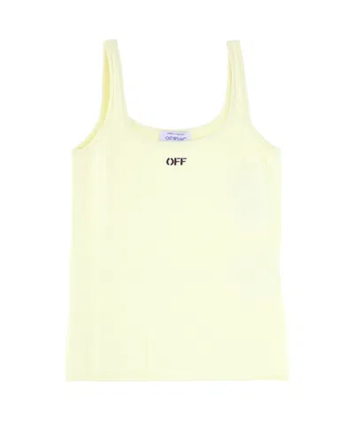 Off-white Sleeveless Vest In White