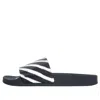 Off-white Black Zebra Stripe Printing Flip-flops
