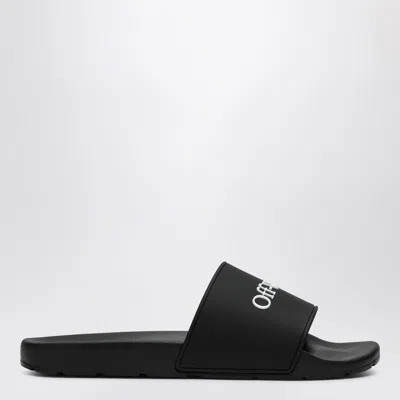 OFF-WHITE OFF-WHITE™ SLIDES BLACK WITH BOOKISH LOGO