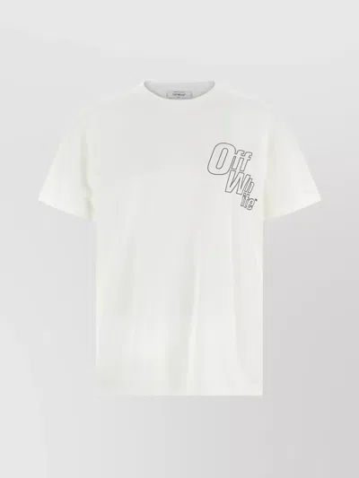 OFF-WHITE SLIM FIT ARROW DESIGN T-SHIRT