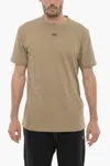Off-white T Shirt With Arrow Embroidery In Beige