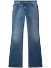 Off-white Off White Womens Slim Flared 5pkt Pant In Blue
